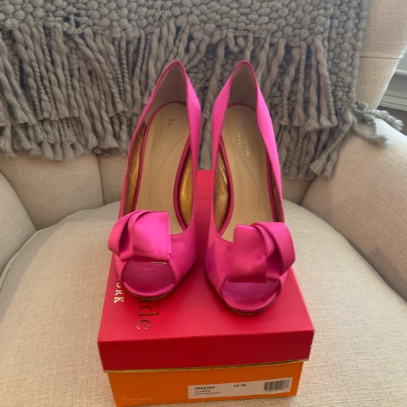 Authentic Kate Spade Clarice Hot Pink Sz 10 - Picture 2 of 9